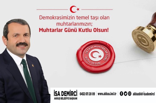 Başkan Demirci, “Muhtarlarımız Yerel Yönetimlerin Vazgeçilmez Yapı Taşıdır”