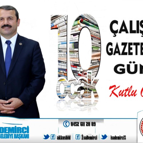 Başkan Demirci'nin "10 Ocak Çalışan Gazeteciler Günü" Mesajı