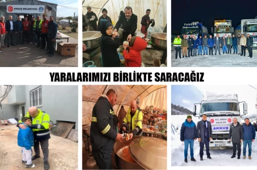 Akkuş Belediyesi Akkuş’ta ve Deprem Bölgesinde Çalışmalarını Sürdürüyor