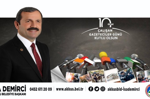 Başkan Demirci'nin 10 Ocak Çalışan Gazeteciler Günü Mesajı