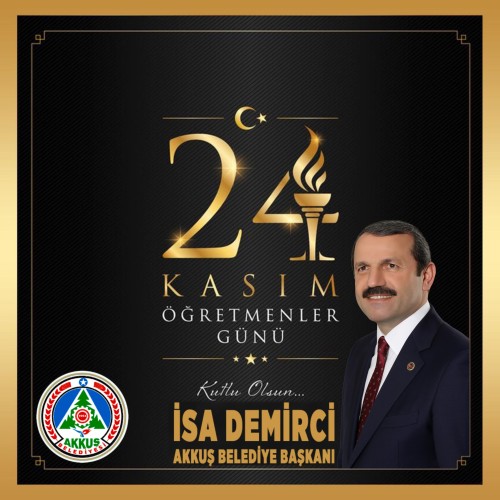 Başkan Demirci'nin 24 Kasım Öğretmenler Günü Mesajı
