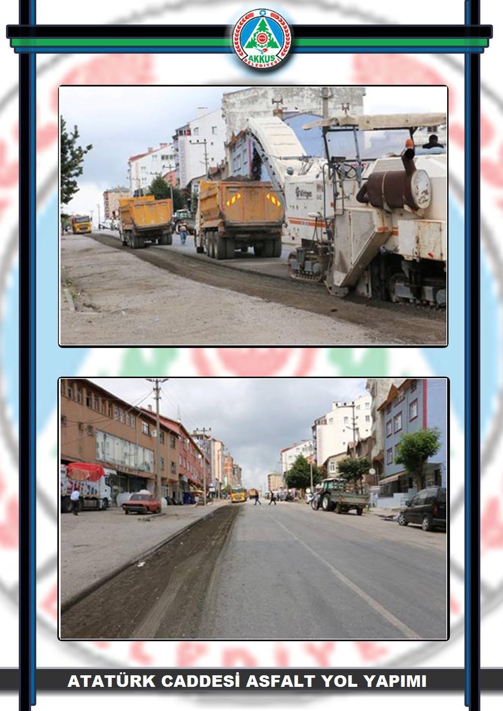 Atatürk Caddesi Asfalt Yol Yapımı